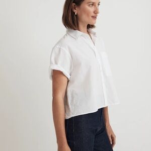 Madewell Cropped Utility Button-Up Shirt